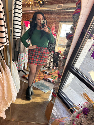 Savannah Plaid Skort