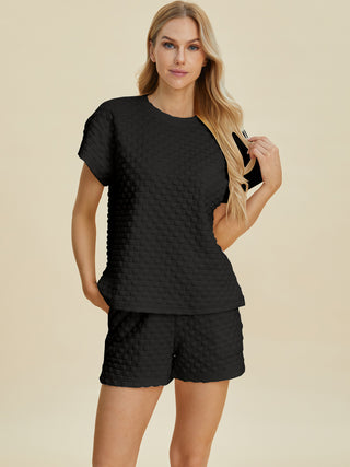 Totally Texture T-Shirt and Shorts Set