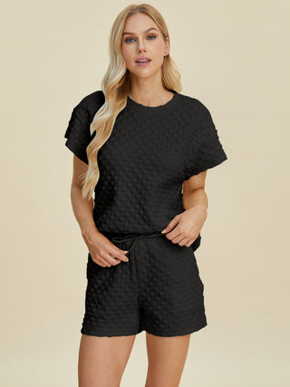 Totally Texture T-Shirt and Shorts Set