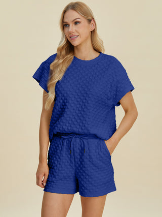 Totally Texture T-Shirt and Shorts Set