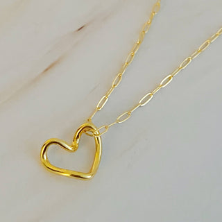 Ellison+Young - Heart And Chain Necklace