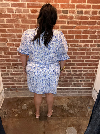 Maisie Floral Moana Button Up Mini Dress