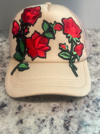 Red Roses Trucker Hat