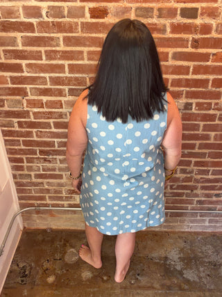Polka Dot Scallop Edge Dress