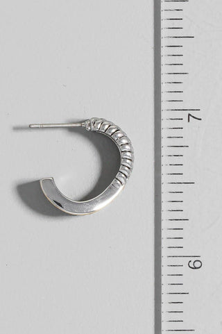 Two Tone Pave Layered Hoop Earrings