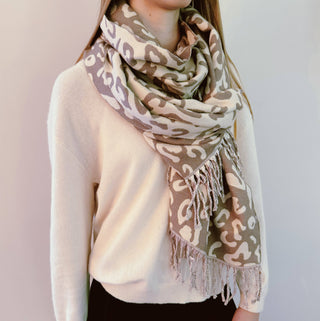 On Trend Leopard Pattern Scarf