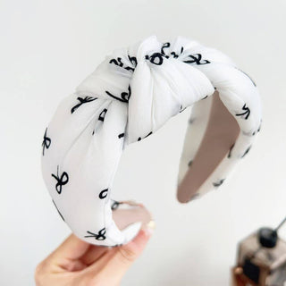 SOFT KNOTTED POLKA DOT HEADBAND HAIR BAND