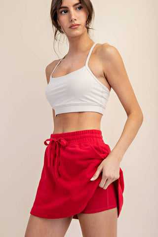 Trendy Terry Cloth Skort