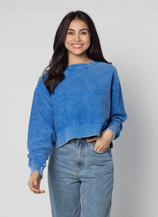 Pullover - Cropped Corded Pullover