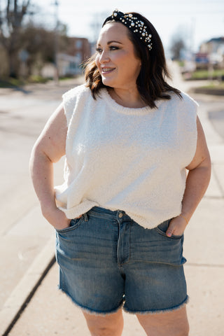 Iconic Ivory Lightweight Sweater Vest