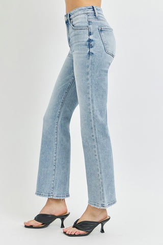 RISEN High Rise Ankle Flare Jeans (Online Only)