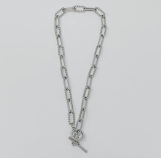 Sassy Silver Chain Link Necklace
