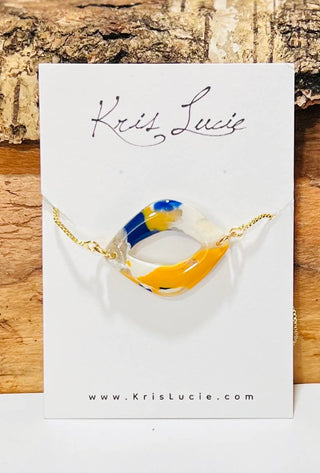 Yellow & Blue Mix Bracelet 