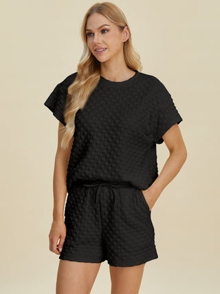 Totally Texture T-Shirt and Shorts Set