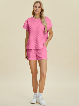 Totally Texture T-Shirt and Shorts Set