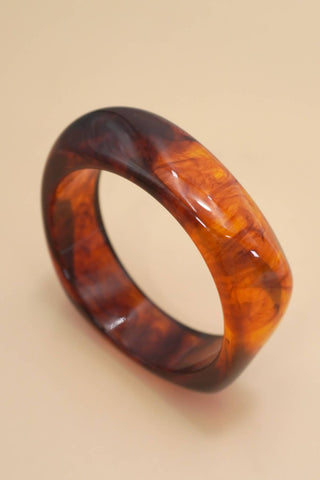 LUXURY IRREGULAR SQUARE SHAPE CUFF BANGLE