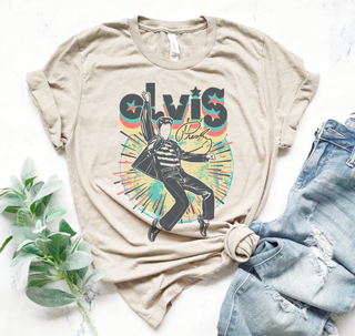 Presley Elvis Rockin' Vintage Graphic Tee