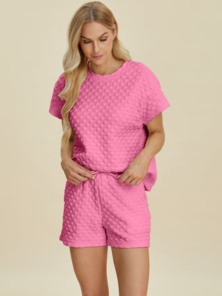 Totally Texture T-Shirt and Shorts Set