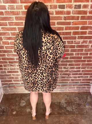 Leopard Printed Shirt & Short Set