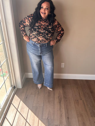 Felicia Floral Mesh Top