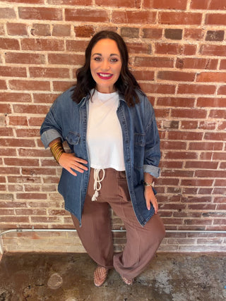 Risen Jeans Oversized Shirt Jacket