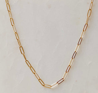 Single Gold Chain Necklace