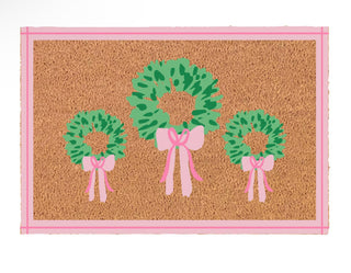 Rosy Wreath Doormat