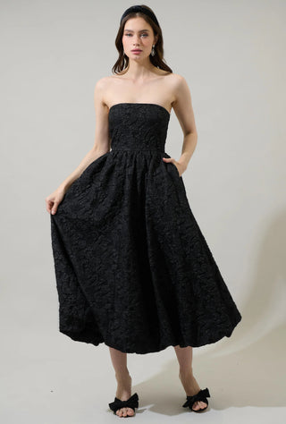 Arielle Jacquard Belle Strapless Dress