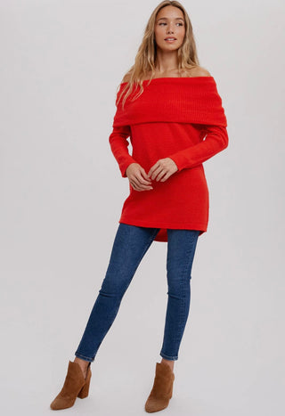 Versatile Knit Dolman Sleeve Sweater