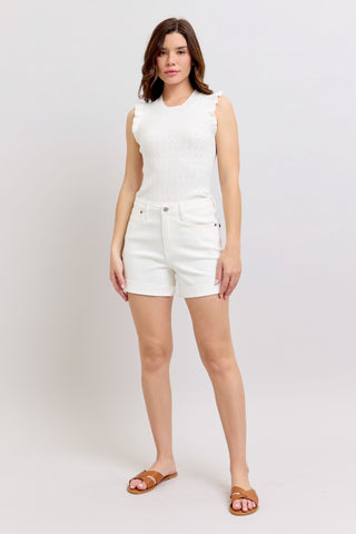 Judy Blue High Waist Double Roll Cuff Shorts