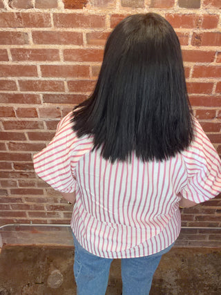 Piper Pink Striped Top