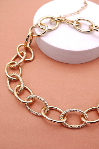 Gold Large Link Necklace
