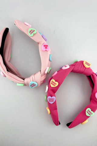 Candy Hearts Valentine Headband