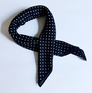 Black and White Polka Dot Scarf