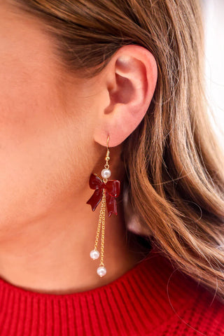 Holly Belle Bow Drop Earrings