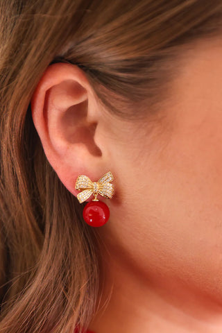 Ornament Elegance Bow Earrings