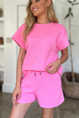 Totally Texture T-Shirt and Shorts Set