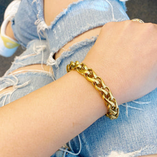 Bold And Edgy Chain Bracelet