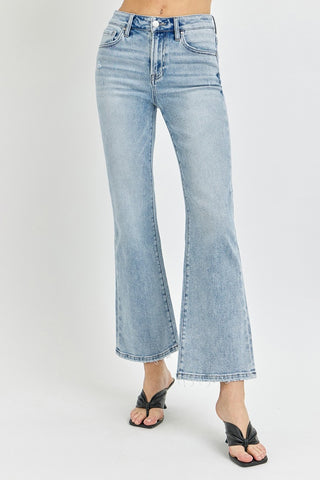 RISEN High Rise Ankle Flare Jeans (Online Only)