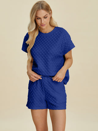 Totally Texture T-Shirt and Shorts Set