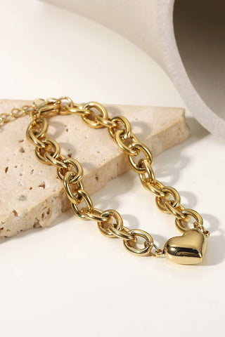 Chunky Heart Bracelet