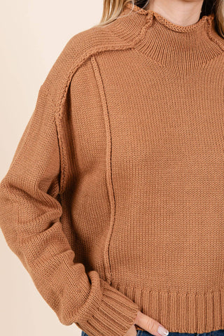 Solid Knit Oversized Sweater