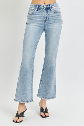 RISEN High Rise Ankle Flare Jeans (Online Only)