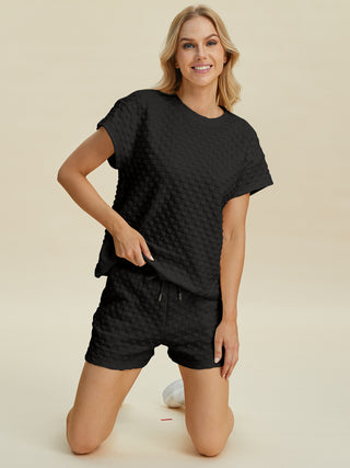 Totally Texture T-Shirt and Shorts Set