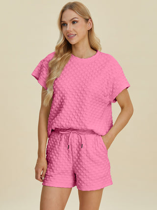 Totally Texture T-Shirt and Shorts Set