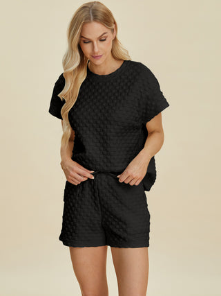 Totally Texture T-Shirt and Shorts Set