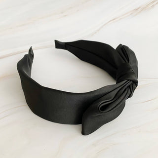 Ellison+Young - Tied Satin Side Bow Headband