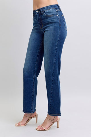 Judy Blue Side Seam Detail Straight Jeans with Pockets (Online Only)