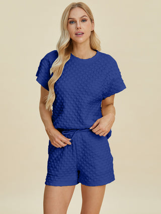 Totally Texture T-Shirt and Shorts Set